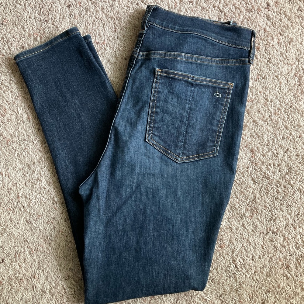 Rag & Bone high rise ankle skinny jeans